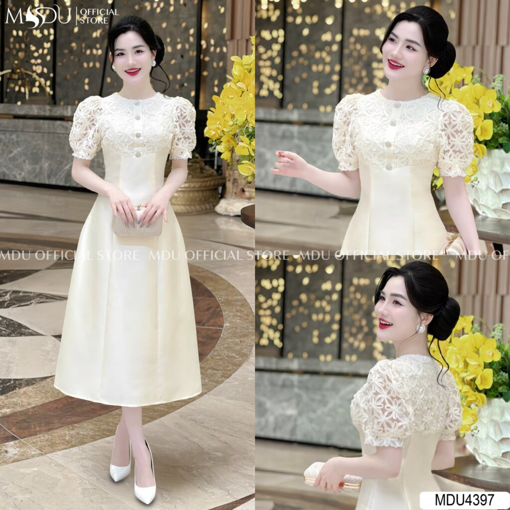 Top 10+ Mẫu Đầm Dự Tiệc Cho Người Thấp Tròn Giúp Tôn Dáng 9 Đầm Dự Tiệc Dáng Xòe Tay Bồng