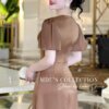 Váy Thiết Kế MDU4466 – Dáng Ôm Body Màu Nâu Đính Đá Ở Eo Sang Chảnh 12 vay thiet ke mdu4466 6 Mdu Fashion