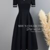 Váy Thiết Kế MDU4470 – Màu Đen Sang Chảnh Thiết Kế Cổ Chữ V Thanh Lịch Tạo Điểm Nhấn Cho Váy 13 vay thiet ke mdu4470 5 Mdu Fashion