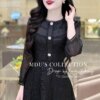 Váy Thiết Kế MDU3653 Cổ Tròn Cách Điệu Cúc Đá Đính Tinh Tế 9 VAY THIET KE MDU3653 2 Mdu Fashion