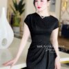 Váy Ôm Body MDU4521 Đính Kim Sa Xếp Ly Eo Nổi Bật 9 Vay thiet ke mdu4521 3 Mdu Fashion