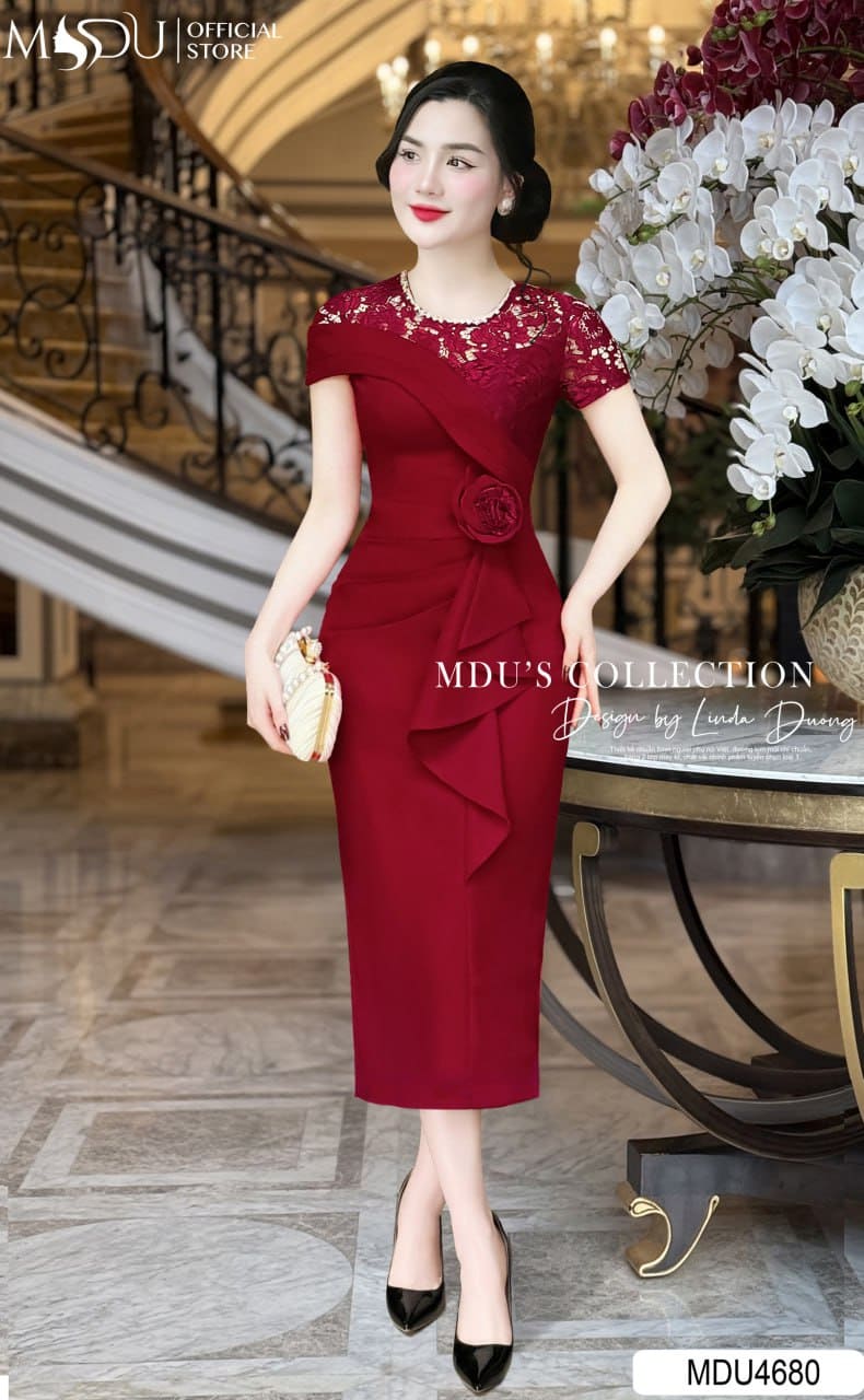 9 Đầm Dự Tiệc Màu Đỏ Sang Trọng Giúp Bạn Nổi Bật Mọi Sự Kiện 5 Các Kiểu Dáng Đầm Dự Tiệc Màu Đỏ Phù Hợp Mọi Vóc Dáng - Đầm Ôm Body