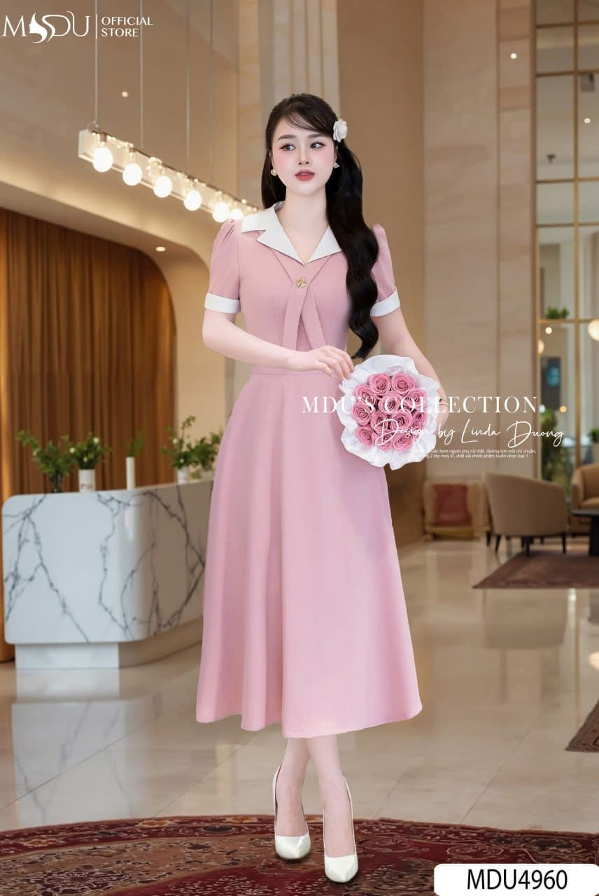 Top 10+ Mẫu Đầm Dự Tiệc Màu Hồng Phấn Thanh Lịch Và Cuốn Hút 13 Những Kiểu Dáng Đầm Dự Tiệc Màu Hồng Phấn Đẹp Mê Hồn - Đầm Cho Quý Cô Trung Niên hoặc Big Size