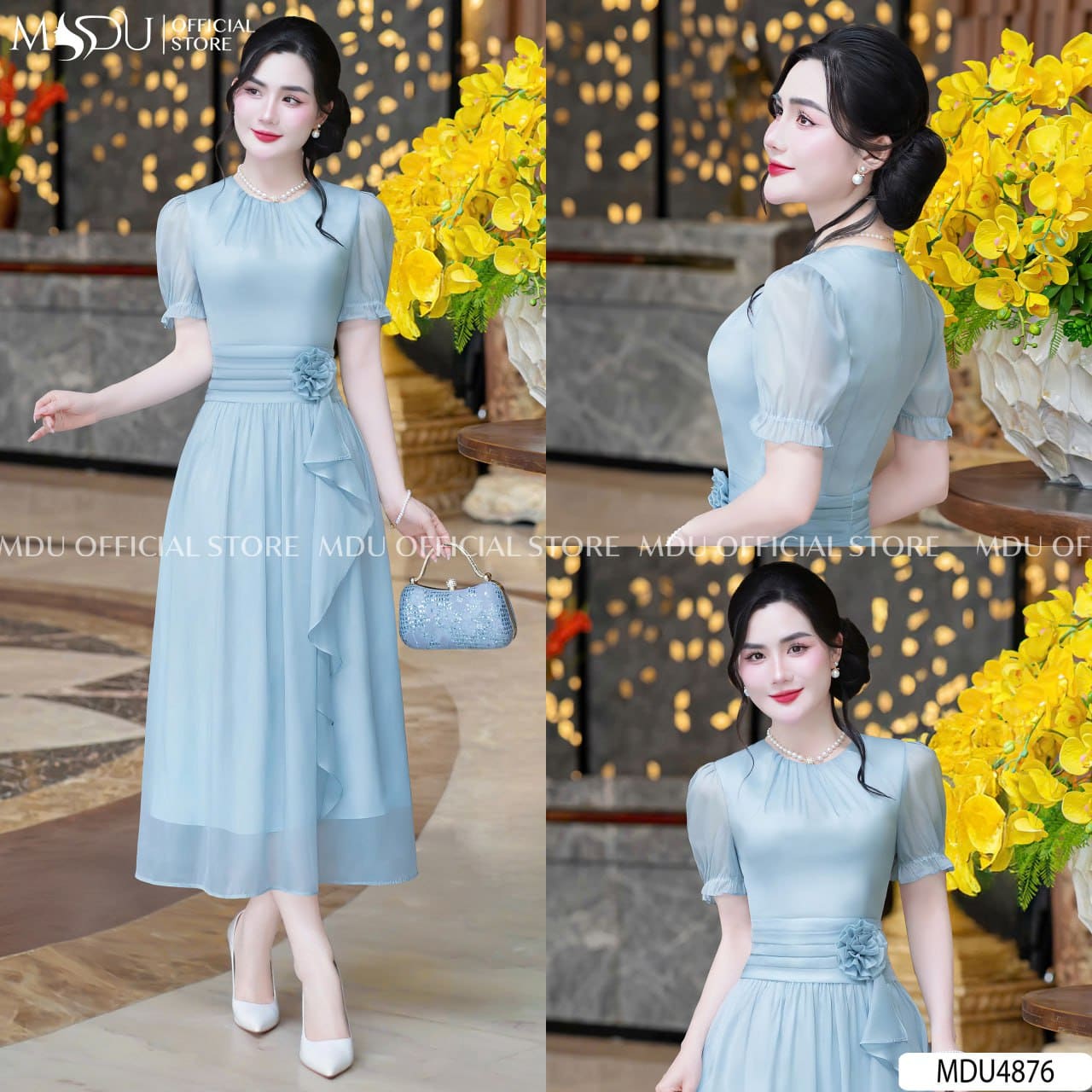 Top 10+ Mẫu Váy Dự Tiệc Màu Xanh Dương Thanh Lịch 8 Các Kiểu Dáng Váy Dự Tiệc Màu Xanh Dương Khiến Bạn "Đốn Tim" Mọi Ánh Nhìn - Váy Maxi Xanh Dương