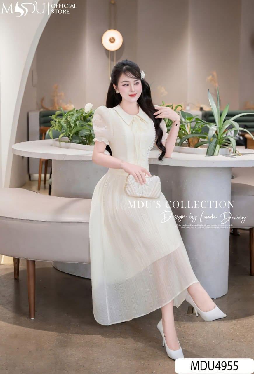 Váy Dự Tiệc Mùa Thu – Vẻ Đẹp Tỏa Sáng Một Cách Nhẹ Nhàng 4 Váy dự tiệc mùa thu dáng suông