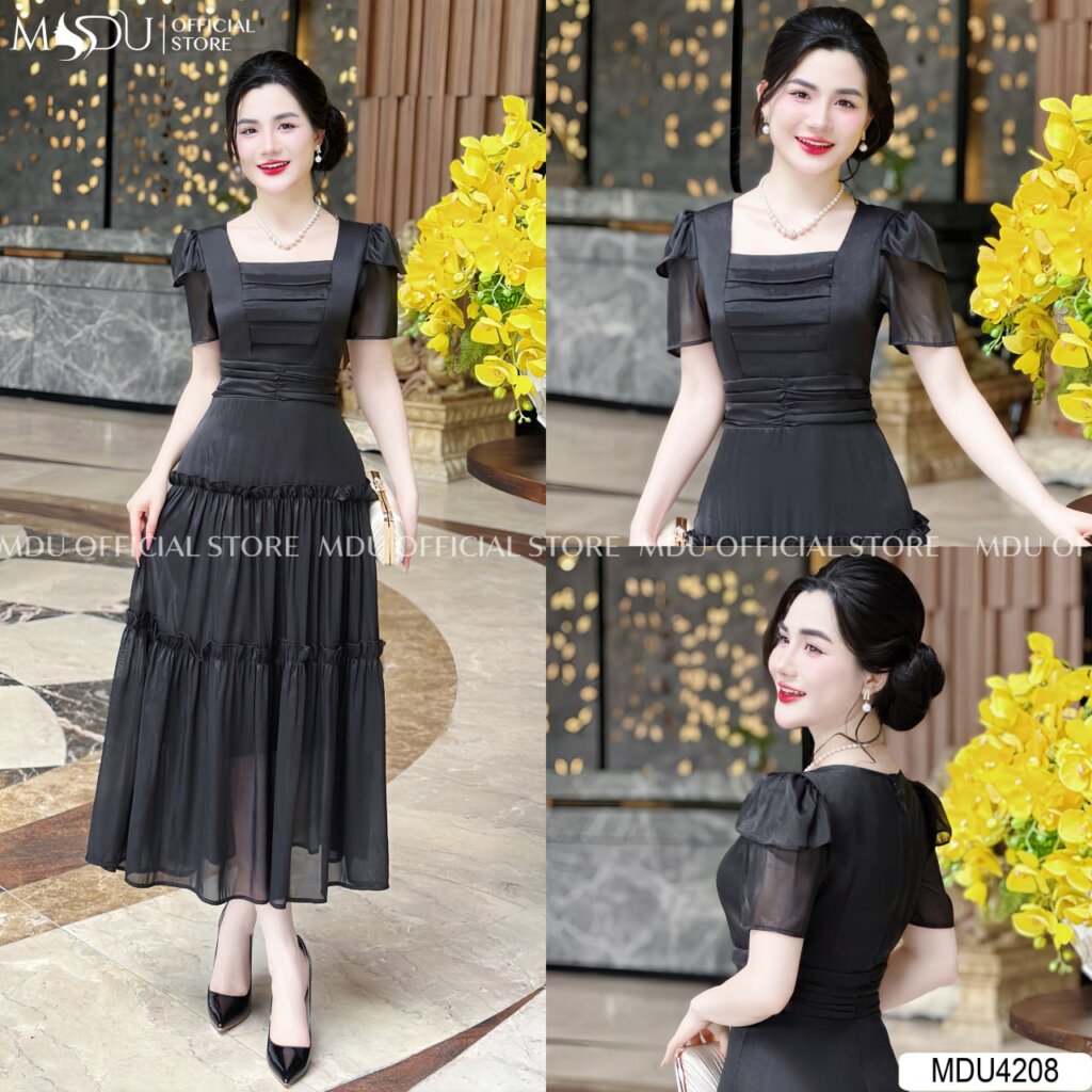 Top 10+ Mẫu Đầm Dự Tiệc Chất Tơ Cao Cấp Sang Trọng, Tinh Tế 10 Váy Dự Tiệc Chất Tơ Xếp Tầng
