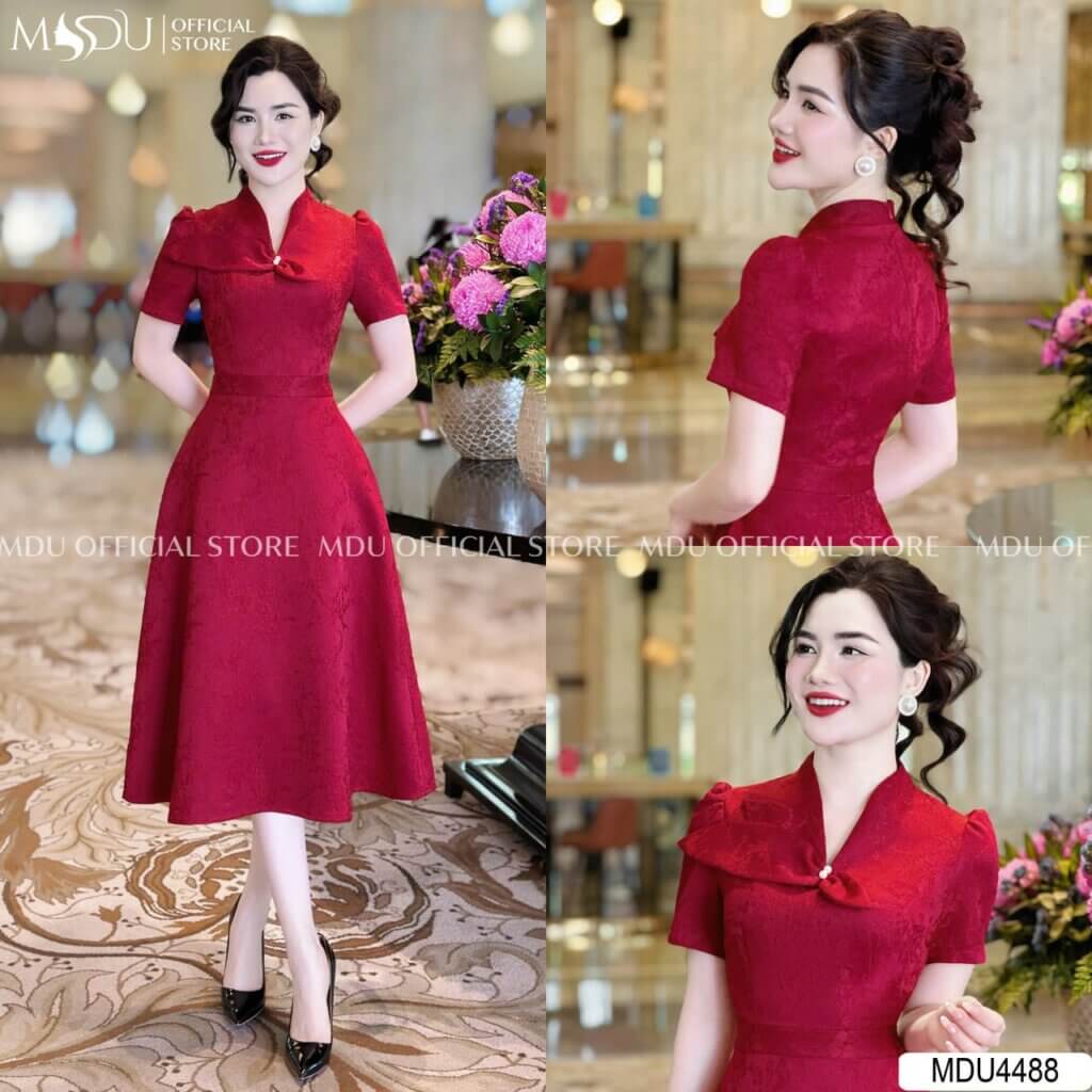 Top 10+ Mẫu Đầm Dự Tiệc Trung Niên Sang Trọng Giúp Quý Cô Tỏa Sáng 2 Đầm Dự Tiệc Trung Niên – Điểm Nhấn Của Vẻ Đẹp Thanh Lịch