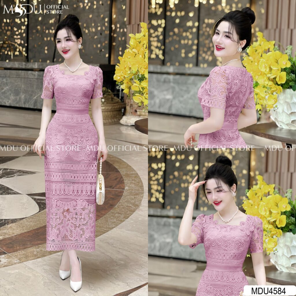 Top 10+ Mẫu Đầm Dự Tiệc Màu Hồng Phấn Thanh Lịch Và Cuốn Hút 4 Đầm Dự Tiệc Màu Hồng Phấn Ôm Body