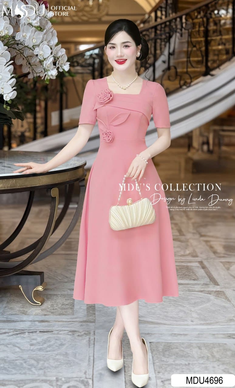 8+ Mẫu Đầm Dự Tiêc Màu Hồng Pastel Siêu Hot 2025 9 Các Mẫu Đầm Dự Tiệc Màu Hồng Pastel Đa Phong Cách - Váy Nhung