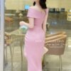 Váy Thiết Kế MDU3515 Xẻ Tà Quyến Rũ Màu Hồng Nhẹ Nhàng 13 vay thiet ke mdu3515 3 1 Mdu Fashion