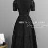 Váy Thiết Kế MDU4610 Màu Đen Quyến Rũ Hoa Văn Tinh Xảo 12 vay thiet ke mdu4610 6 Mdu Fashion