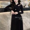 Váy Thiết Kế MDU3553 Màu Đen Cổ Xẻ Chiết Eo Thu Hút Ánh Nhìn 9 photo 2025 02 27 17 40 43 Mdu Fashion