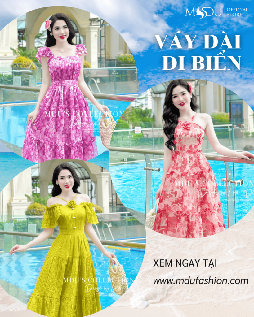 Chọn Váy Dài Đi Biển Đẹp Để “Sống Ảo” Triệu Like 1 Vay dai di bien 1 Mdu Fashion