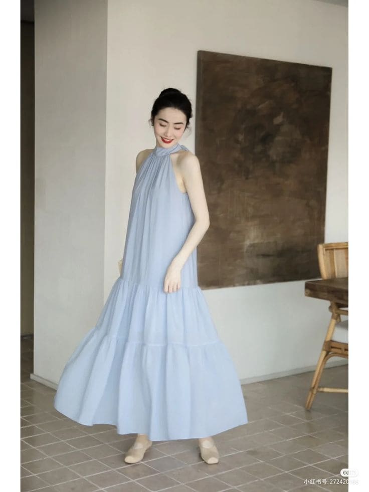 7+ Mẫu Đầm Maxi Đi Biển Cho Người Thấp Hành Trình Hack Dáng 10 Top Mẫu Đầm Maxi Đi Biển Đẹp Lung Linh Cho Người Thấp - Đầm Maxi Dáng Mullet