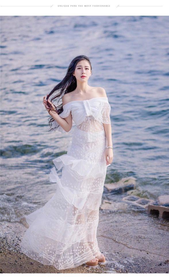 Đầm Maxi Trắng Đi Biển Duyên Dáng Bên Sóng Biển Tinh Khôi 12 Mẹo Chọn Đầm Maxi Trắng Đi Biển Chuẩn Không Cần Chỉnh