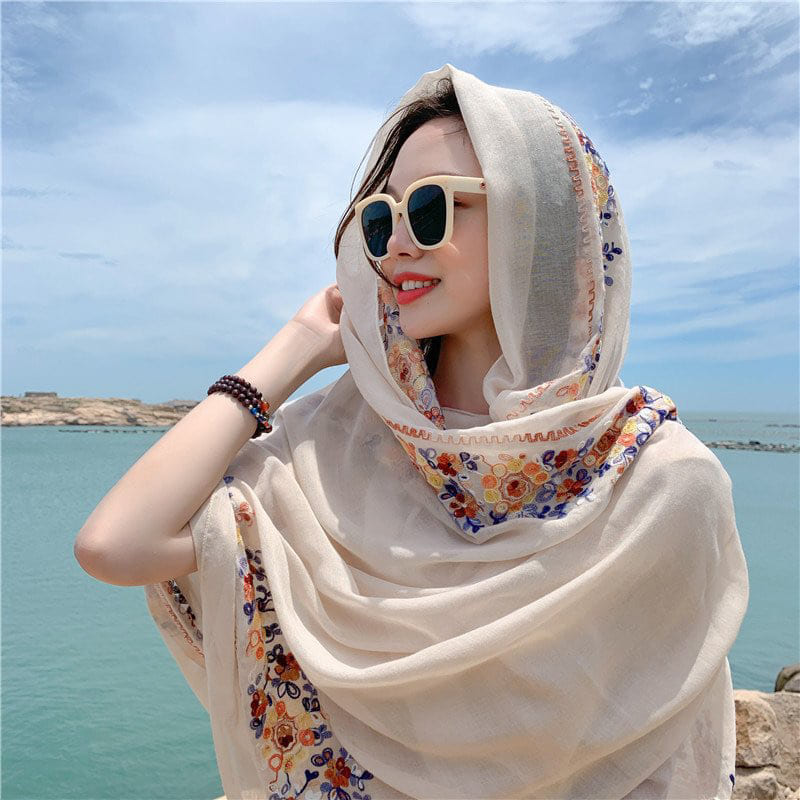 Khăn Choàng Đi Biển: 6 Cách Biến Hóa Phong Cách Đẹp Mê Hoặc 14 Khăn choàng đi biển - Buộc Đầu Kiểu Turban
