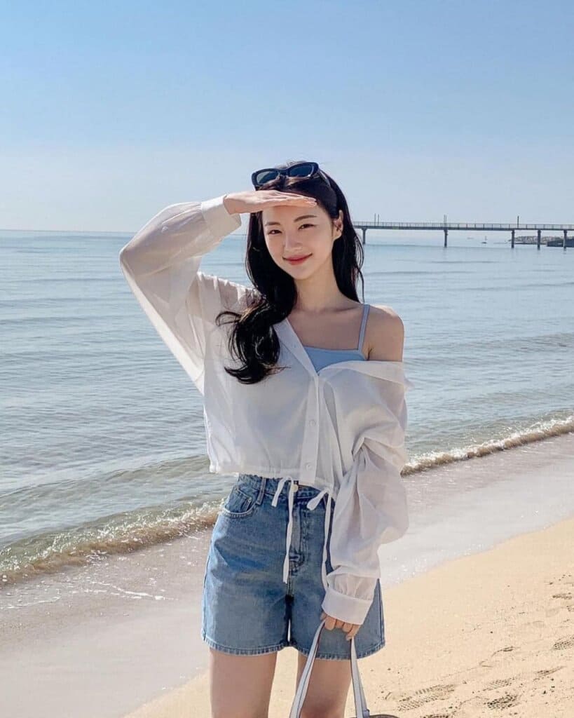 Outfit Đi Biển Cực Cháy – Nàng Đã Biết Mix 5 Kiểu Này? 5 outfit đi biển - Áo Sơ Mi Đi Biển