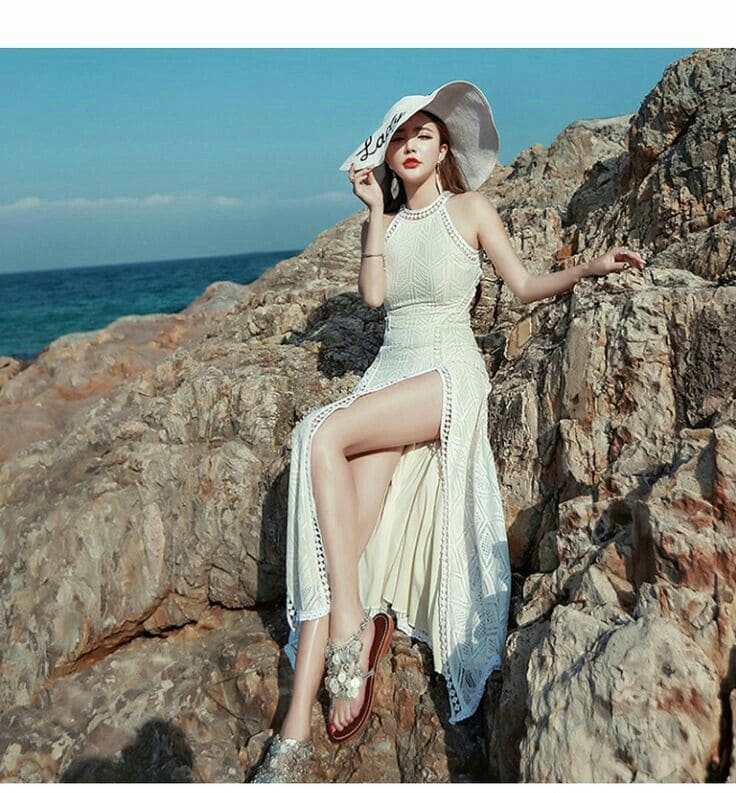 Chọn Váy Dài Đi Biển Đẹp Để “Sống Ảo” Triệu Like 7 Các Kiểu Dáng Váy Dài Đi Biển Đẹp Nhất Cho Chị Em - Váy Xẻ Tà