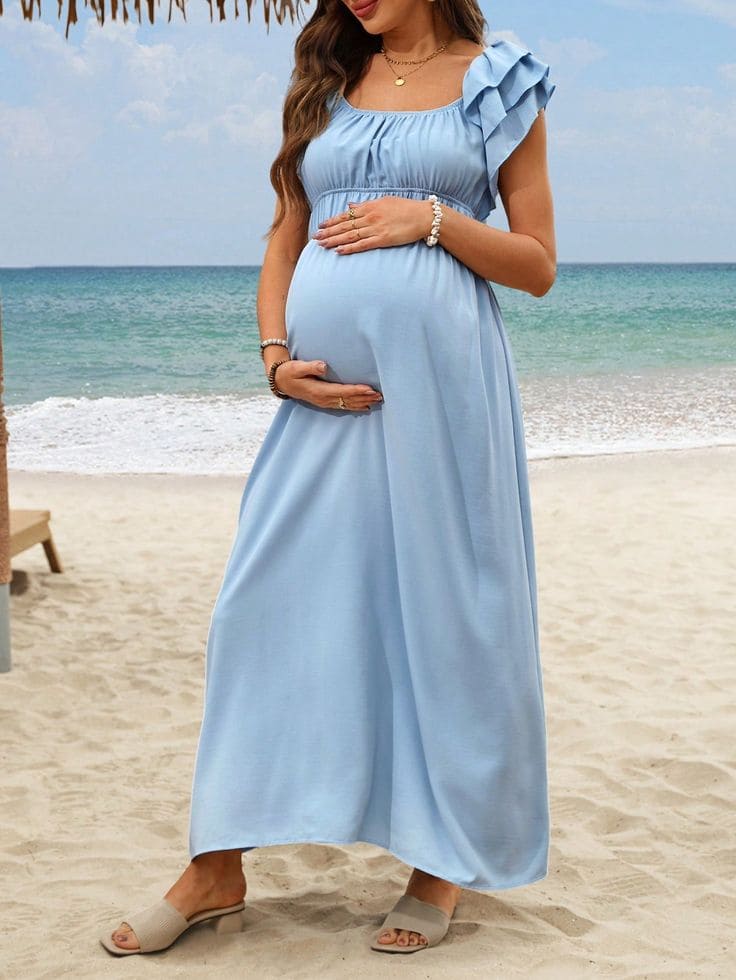 Váy Đi Biển Cho Bà Bầu Đẹp Mê Hồn, Đừng Để Bụng Bầu Cản Bước 7 Top Mẫu Váy Đi Biển Cho Bà Bầu Đẹp "Hết Nước Chấm"