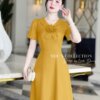 Váy Thiết Kế MDU4701 Màu Vàng Nổi Bật Phối Cùng Cổ Cách Điệu 10 vay thiet ke 3 Mdu Fashion