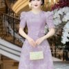 Váy Thiết Kế MDU4774 Tím Pastel Tay Bồng Thanh Lịch 9 vay thiet ke MDU4774.1 Mdu Fashion