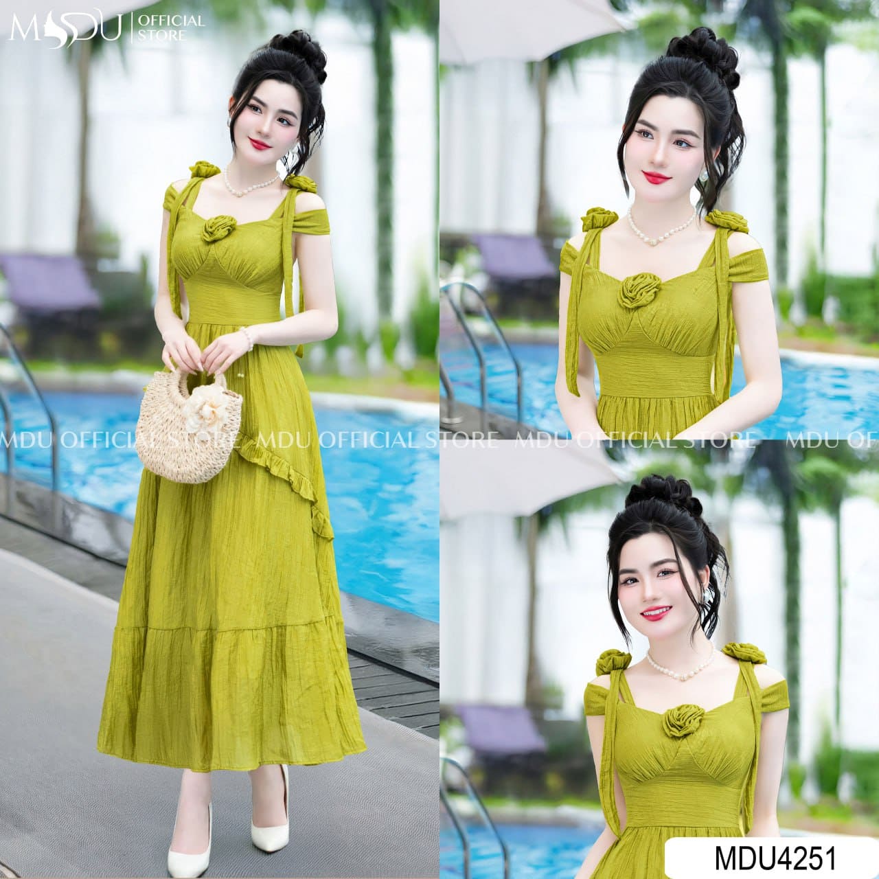 Váy Maxi Đi Biển 2025 - Xu Hướng Thời Trang Không Thể Bỏ Qua 4 Các Kiểu Váy Maxi Đi Biển Đẹp Mê Hồn - Váy Maxi Trễ Vai