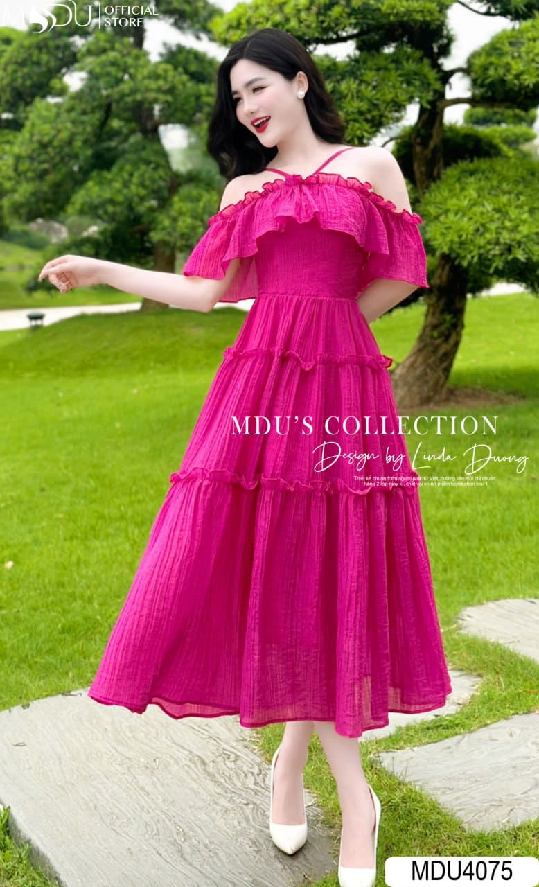 Hướng Dẫn Cách Chọn Đầm Maxi Trễ Vai Đi Biển Đẹp, Chuẩn Form Dáng 12 Các Kiểu Dáng Đầm Maxi Trễ Vai Đẹp Nhất - Dáng Xòe