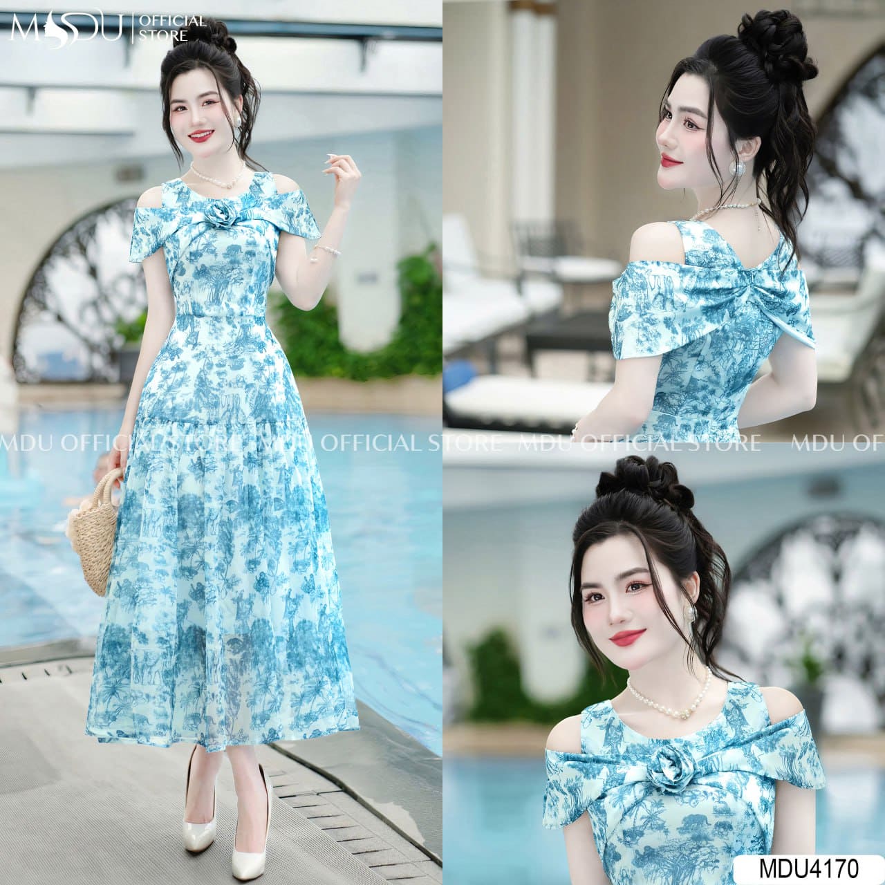 Hướng Dẫn Cách Chọn Đầm Maxi Trễ Vai Đi Biển Đẹp, Chuẩn Form Dáng 13 Các Kiểu Dáng Đầm Maxi Trễ Vai Đẹp Nhất - Dáng Chiết Eo