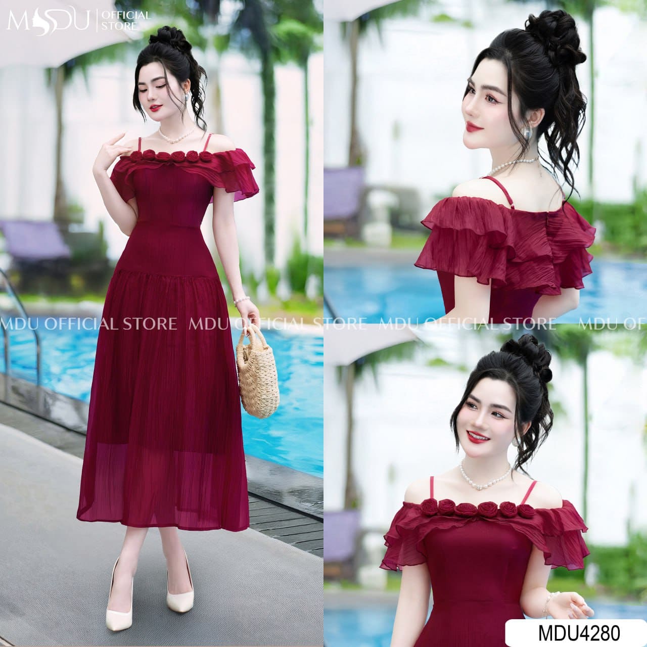 Hướng Dẫn Cách Chọn Đầm Maxi Trễ Vai Đi Biển Đẹp, Chuẩn Form Dáng 5 Đặc Điểm Nổi Bật Của Đầm Maxi Trễ Vai Đi Biển - Thiết Kế Trễ Vai Gợi Cảm Nhưng Vẫn Thanh Lịch