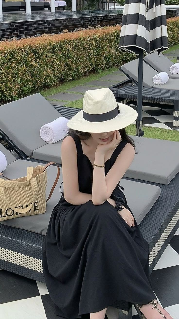 Đầm Maxi Đi Biển Màu Đen Phong Cách Sang Chảnh Quyến Rũ Cho Chị Em 11 Cách Phối Đồ Với Đầm Maxi Đi Biển Màu Đen