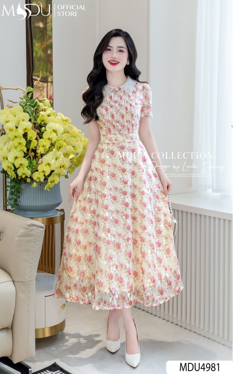 Đi Biển Mặc Gì Cho Người Béo? Xem Ngay 8+ Gợi Ý Này! 10 Các Kiểu Váy Đi Biển Hoàn Hảo Cho Người Béo - Váy Midi Dáng Xòe
