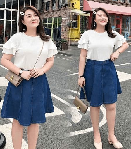 Đi Biển Mặc Gì Cho Người Béo? Xem Ngay 8+ Gợi Ý Này! 10 Những Kiểu Trang Phục Đỉnh Cao Cho Cô Nàng "Tròn Trịa" - Áo Thun Và Chân Váy Midi