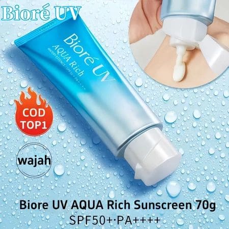 Hướng Dẫn Cách Chọn Kem Chống Nắng Body Đi Biển Đúng Cách Cho Da Nhạy Cảm 12 Top Kem Chống Nắng Body Đi Biển Mình Đã Thử Và Mê Đắm-Biore UV Aqua Rich