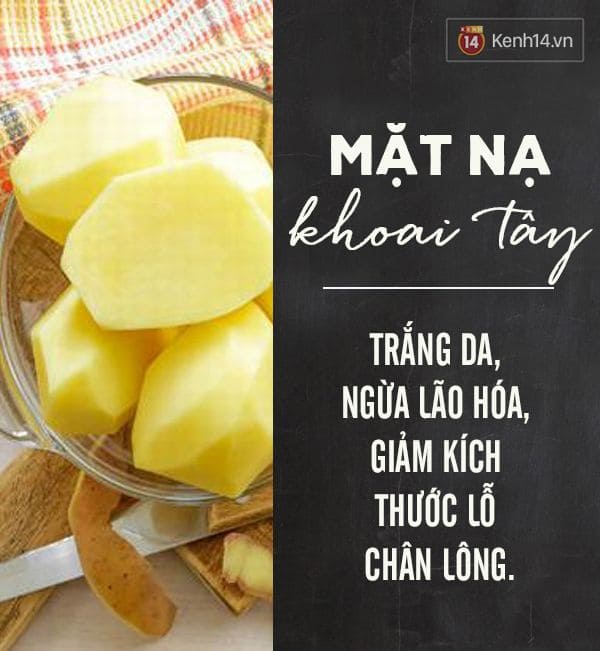Da Mịn Màng Dưới Ánh Nắng Với 10 Loại Mặt Nạ Dưỡng Da Đi Biển 8 Các Loại Mặt Nạ Dưỡng Da Đi Biển Phù Hợp Mọi Làn Da - Mặt Nạ Khoai Tây