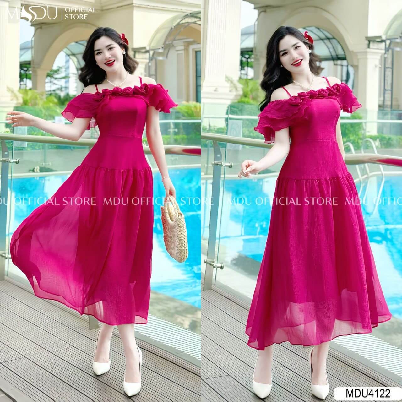 Mix Đồ Đi Biển Sao Cho Đẹp? Gợi Ý 7 Set Đồ Hot Nhất 2025 5 Mix Đồ Đi Biển Cho Nữ - Đầm Maxi
