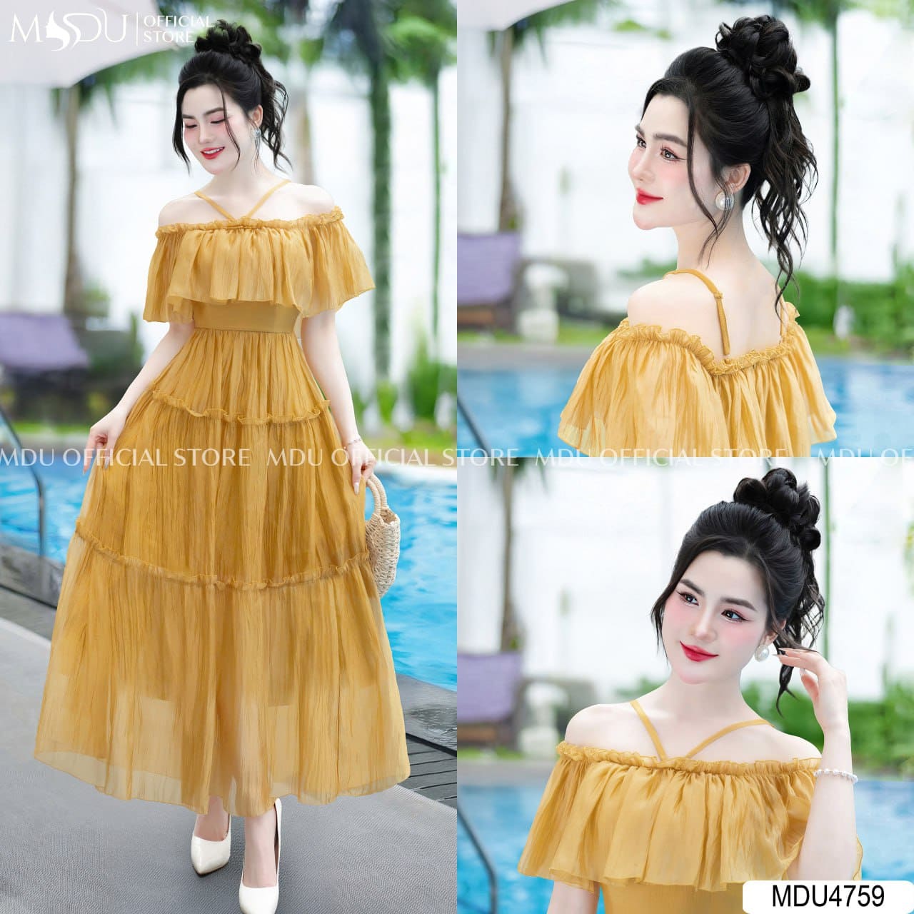 Phối Đồ Đi Biển Nữ Bí Quyết Trở Thành Tâm Điểm 6 Phối đồ đi biển cho nữ - Váy maxi