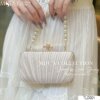 TLD001 Túi Clutch Cầm Tay Phối Dây Ngọc Trai 6 phu kien mdu tld0013 Mdu Fashion