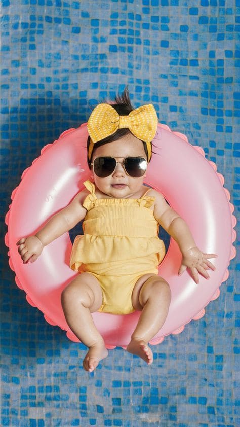 10 Mẫu Thời Trang Đi Biển Cho Bé Đẹp Thoáng Mát Mẹ Không Thể Bỏ Qua 9 Phụ kiện đi biển - Điểm nhấn không thể thiếu