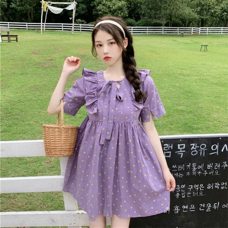 Top 10+ Mẫu Váy Đi Biển Màu Tím Không Thể Thiếu Cho Các Nàng 6 Các kiểu váy đi biển màu tím khiến bạn "yêu từ cái nhìn đầu tiên" - Váy Baby Doll tím