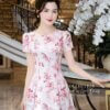 Váy Thiết Kế MDU4747 Cổ Tròn Tay Bồng Chiết Eo Khéo Léo 10 vay thiet ke MDU4747 2 Mdu Fashion