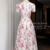 Váy Thiết Kế MDU4747 Cổ Tròn Tay Bồng Chiết Eo Khéo Léo 12 vay thiet ke MDU4747 4 Mdu Fashion