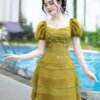 Váy Thiết Kế MDU4753 Ngực Nhún Ngọc Trai Tay Bồng Thanh Thoát 8 vay thiet ke mdu4753 1 1 Mdu Fashion
