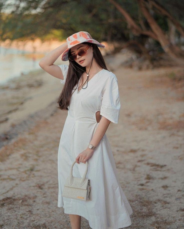 Hướng Dẫn Chọn Váy Trắng Đi Biển Cho Người Béo Tôn Dáng 4 Vì sao váy trắng đi biển là lựa chọn hoàn hảo cho người béo