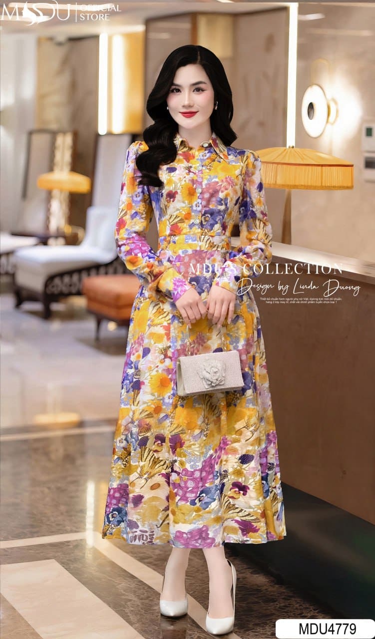 Top 10 Những Mẫu Váy Dài Đẹp Nhất Tôn Dáng Cho Nàng Đi Biển 7 Những Mẫu Váy Dài Đẹp Nhất Cho Phong Cách Đi Biển - Váy Dài Tay Vintage