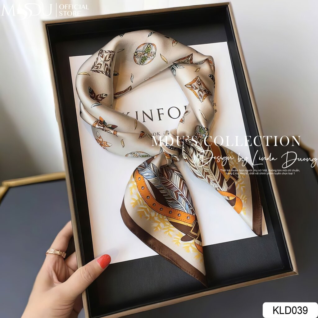 KLD039 – Chiếc Khăn Tự Do, Thanh Lịch Và Một Chút Hoài Niệm 18 Khăn Lụa Họa Tiết Boho KLD039 – Nét Cuốn Hút Khó Rời Mắt