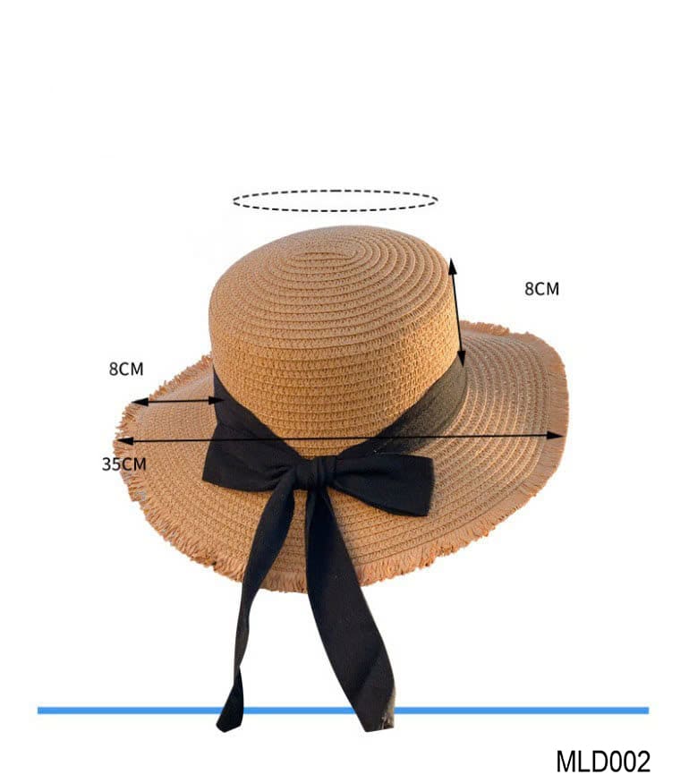 MLD002 – Mũ Cói Nữ Rộng Vành Thắt Nơ Đen Vintage 20 MLD002 - Mũ Cói Rộng Vành Đậm Chất Cổ Điển