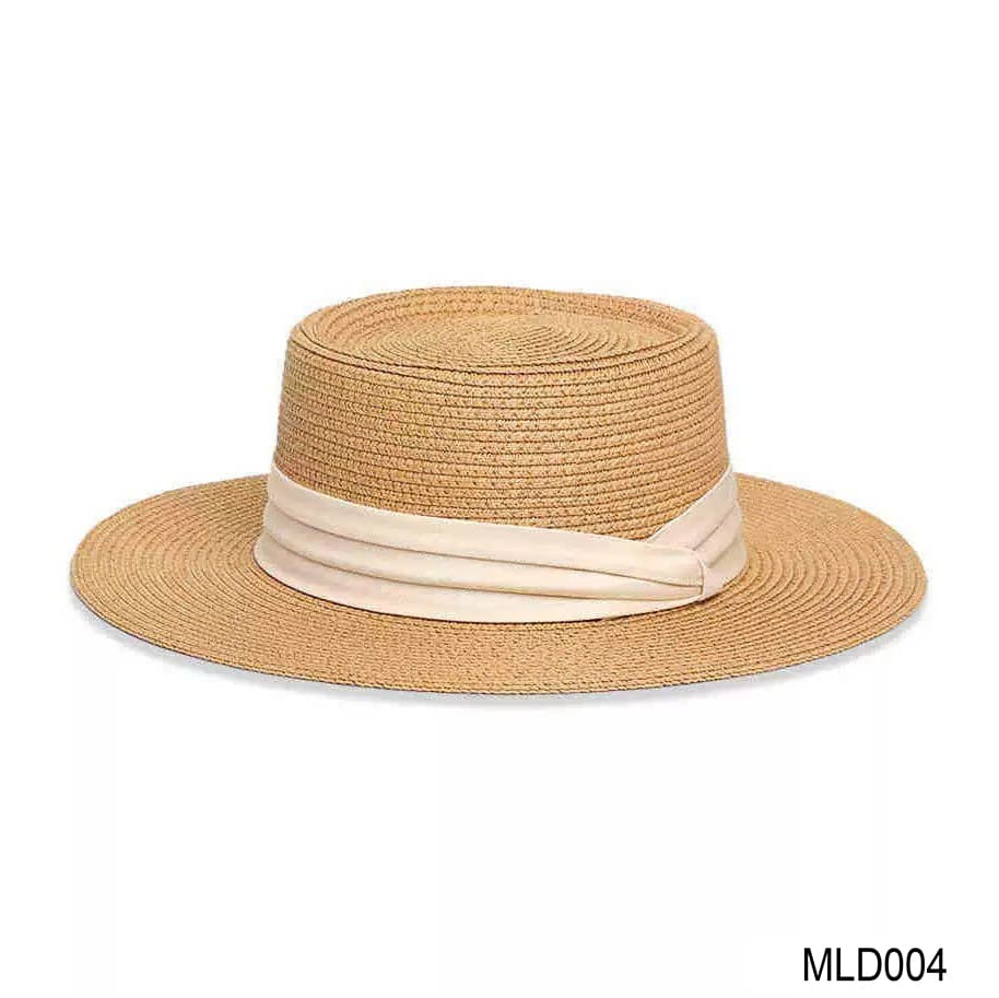 MLD004 – Mũ Cói Nữ Boater Viền Lụa Trang Nhã 20 MLD004 - Lời thì thầm dịu dàng của mùa hè