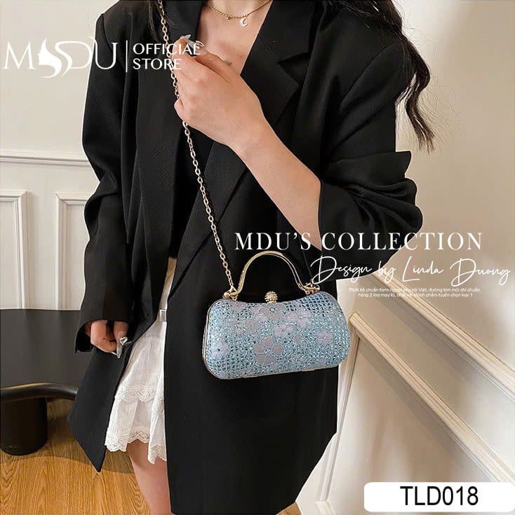 TLD018 – Ví Ren Xanh Pastel Sang Trọng Và Tinh Tế 20 TLD018 – Phụ Kiện Hoàn Hảo Cho Quý Cô Thanh Lịch
