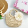 TLD021 – Phụ Kiện Cói Mộc Mạc Với Hoa Trắng Đính Kết Nghệ Thuật