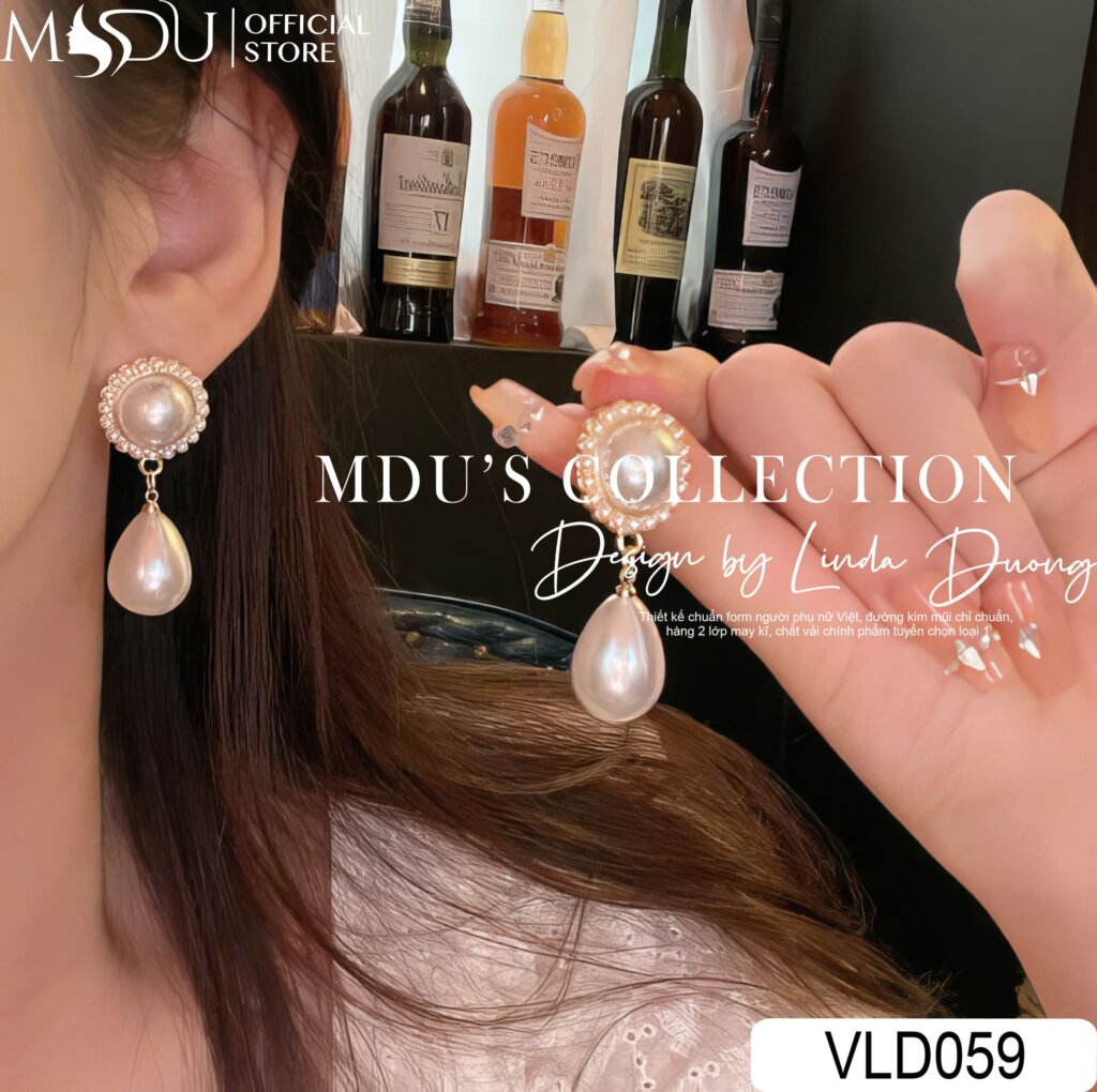 VLD059 – Hoa Tai Ngọc Trai Dáng Lệ Kiêu Sa, Thanh Lịch 19 VLD059 – Nét Kiêu Sa Từ Những Giọt Ngọc Truyền Thống